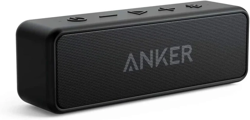 Anker Soundcore 2 Portable Bluetooth Wireless Speaker, Refurbished Certified, 12W, IPX7, 24-Hour Playtime