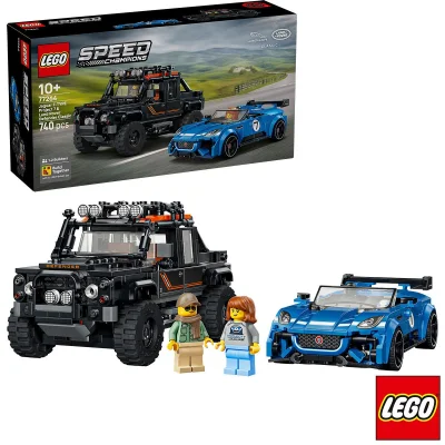 LEGO Speed Champions Jaguar Project 7 & Land Rover Defender Model 77264 (10+ Years)