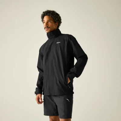 Regatta Matt II Waterproof ISOTEX 15000 Breathable Windproof Shell Jacket, Black (S-4XL)