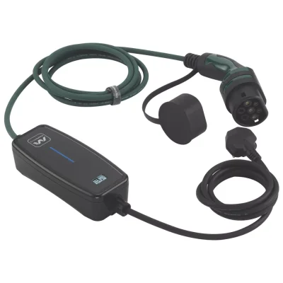 Masterplug 10A 2.4kW Mode 2 Type 2 Plug Portable EV Charger 5m (385XV)
