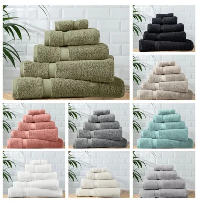 Super Soft Cotton Towel Range - Face Cloth / Hand Towel / Bath Towel / Bath Sheet