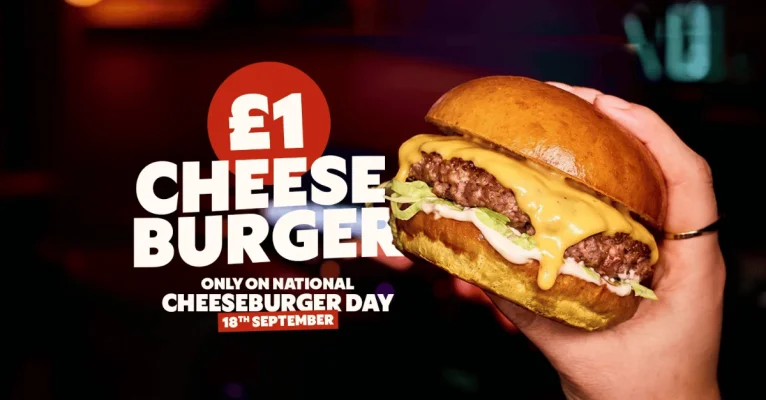 Frankie & Benny’s Classic Cheeseburger or Beef Burger
