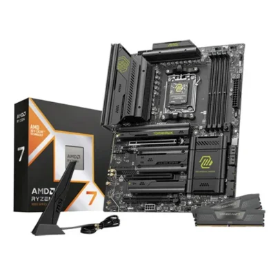 MSI MAG X870E TOMAHAWK WiFi + AMD Ryzen 7 9850X3D + 32GB Corsair Vengeance DDR5 6000MHz CL40