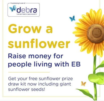 DEBRA Grow for DEBRA Fundraising Kit with Giant Sunflower Seeds