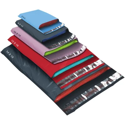 50 Mixed Size Colour Mailing Bags Self Seal Waterproof Poly Plastic Envelopes