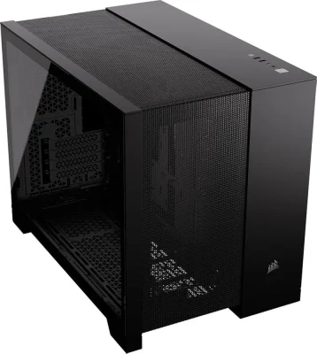Corsair 2500D Airflow Black Dual Chamber Tempered Glass Micro ATX PC Case