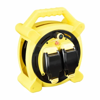 Masterplug 20m Weatherproof Cable Reel with 2 x IP54 13A Sockets