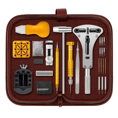 EVENTRONIC 154PCS Watch Repair Kit for Link Removal & Battery Replacement