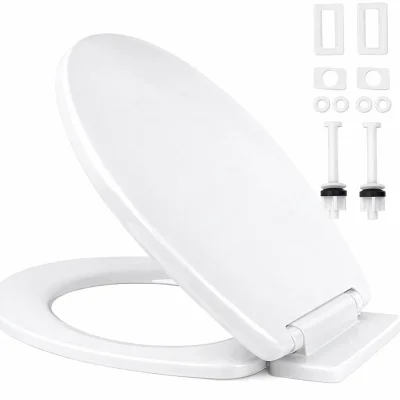 RAM White Soft Close Toilet Seat with Quick Release Easy Clean