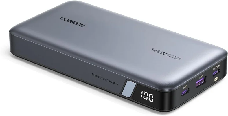 UGREEN Nexode 140W 25000mAh Laptop Power Bank Fast Charging Portable Charger 3-Port USB-C