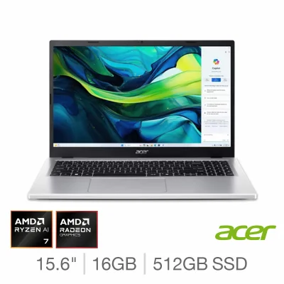 Acer Aspire Lite Copilot+PC Laptop Ryzen 7 8840HS 16GB RAM 512GB SSD 15.6in NX.D1REK.002