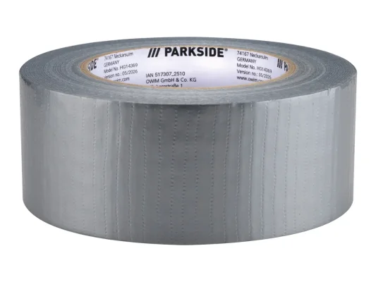 Parkside 50m x 50mm Duct Tape - Grey or Black