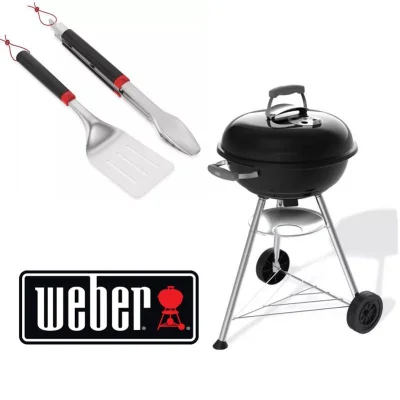 Weber Spatula & Tongs Set Black/Silver (10299411)