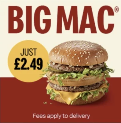 Big Mac via App (Selected Accounts)
