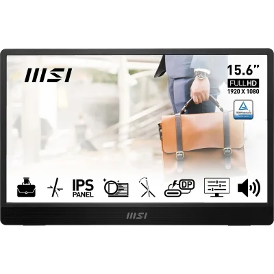 MSI PRO MP161 E2 15.6" Full HD Portable Monitor 1920 x 1080 IPS, 60Hz