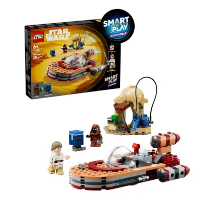 LEGO Star Wars 75420 SMART Play Luke's Landspeeder Interactive Set with SMART Tag & Luke Minifigure