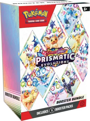 Pokémon TCG Scarlet & Violet—Prismatic Evolutions Booster Bundle (6 Booster Packs)