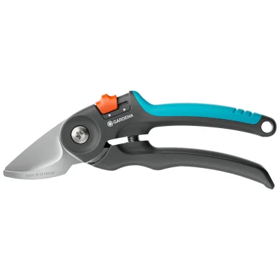 Gardena PremiumCut Fresh Wood Anvil Secateurs 22mm, ErgoTec Soft Grip, PowerCoated Blades