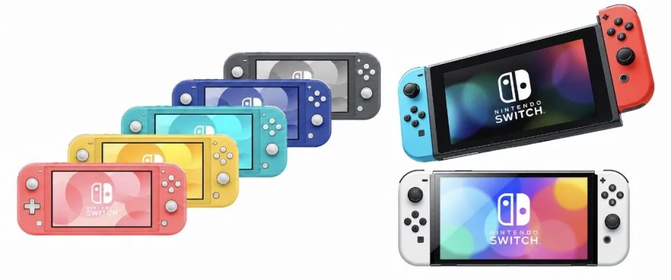 Used Nintendo Switch Lite Console 32GB with Joy-Con / Nintendo Switch OLED 64GB with Joy-Con