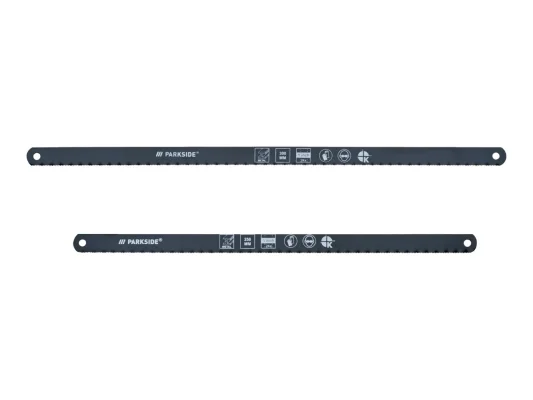 Parkside Metal Saw Set 6-Piece (Hacksaw Frame & Mini Hacksaw, 300mm/250mm Blades)