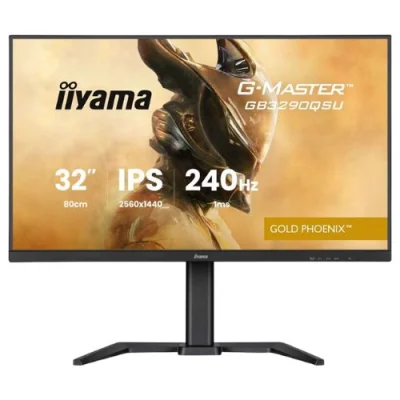 iiyama 32" QHD IPS Gaming Monitor 240Hz 1ms with Speakers Height Adjustable HDMI DP