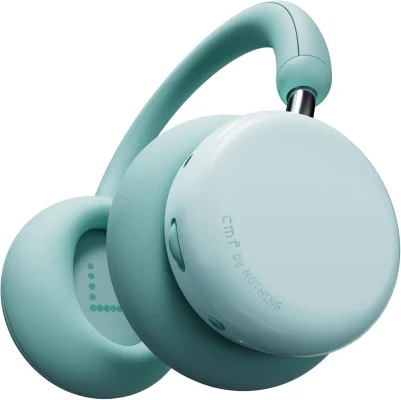 CMF Headphone Pro Bluetooth Wireless Over-Ear Headphones, Active Noise Cancelling, Light Green