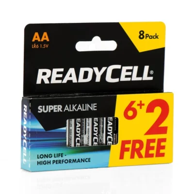 Readycell AA Super Alkaline Batteries 8 Pack