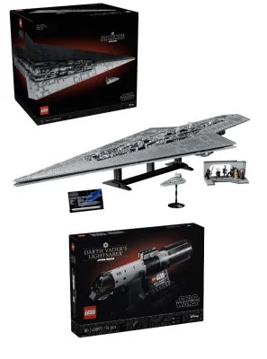 LEGO Star Wars Darth Vader's Lightsaber 40897 with Executor Super Star Destroyer 75457