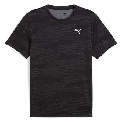 PUMA M Flex Jacquard T-Shirt, Black, Size S / Navy
