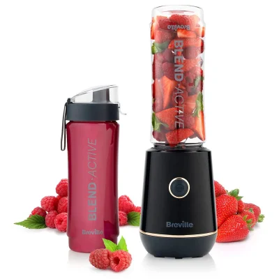 Breville Blend Active Personal Blender & Smoothie Maker VBL251 350W 600ml Bottle Black/Gold Used Like New