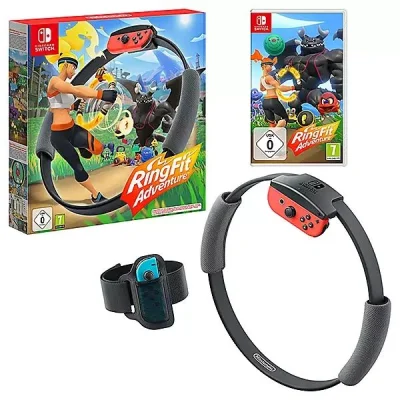 Nintendo Switch Ring Fit Adventure with Fitness Ring & Leg Strap (Used)