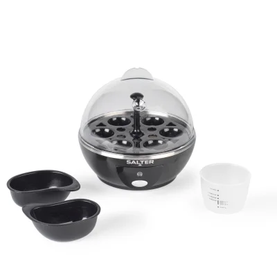 Salter Electric Multi Egg Cooker, 6 Egg Capacity Boiler for Soft, Hard & Poached Eggs