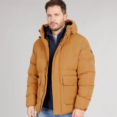 Craghoppers Men's Howgill Downlike Hooded Water-Repellent Hooded Jacket, Boulder, Small
