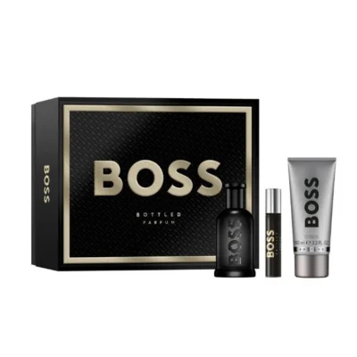 Hugo Boss Bottled Parfum Gift Set: Parfum Spray 100ml + Shower Gel 100ml + Parfum Spray 10ml
