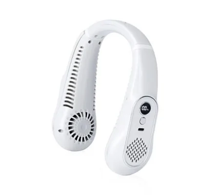 STATUS Rechargeable Bladeless Neck Fan, White