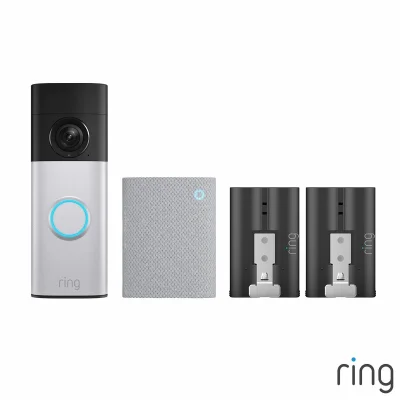 Ring Video Doorbell Plus (2nd Gen) with Chime (3rd Gen) & Additional Quick Release Battery