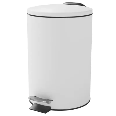 Koros Pedal Bin, White Gloss, 3L