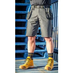 DeWalt Ripstop Holster Pocket Shorts 38" Grey