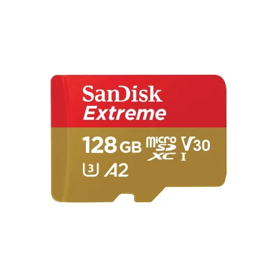 SanDisk Extreme microSD Card + Adapter 128GB Up to 190MB/s Read Speeds