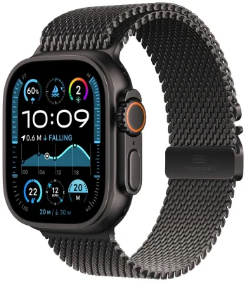 Apple Watch Ultra 2 2024 49mm Black Titanium Milanese Loop