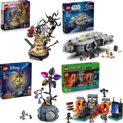 LEGO Marvel 76334 Spider-Man vs. Sandman Set / LEGO Star Wars 5445 Anzellan Starship Set