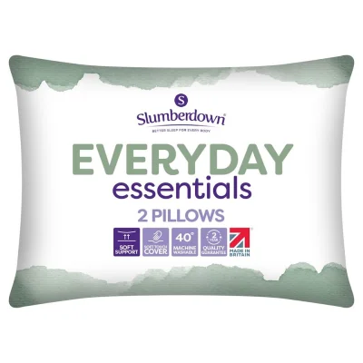 Slumberdown Everyday Essentials Pillow Pair (2 Pack)