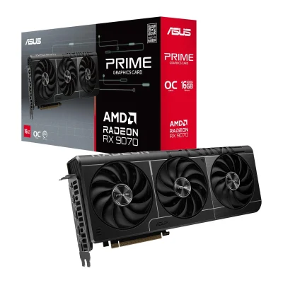 ASUS Radeon RX 9070 Prime OC EVO 16GB GDDR6 PCI-Express Graphics Card - Like New