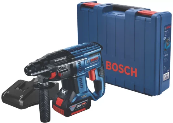 Bosch GBH 18V-21 18V Brushless SDS Plus Hammer Drill with 1 x 4.0Ah Battery