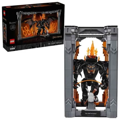 LEGO Icons 10367 The Lord of the Rings: Balrog Book Nook Set
