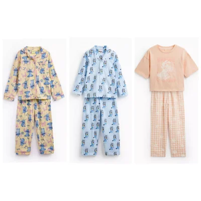 Kids' Pyjamas: Bluey (1-8 Yrs), Lilo & Stitch Print (4-7 Yrs), Disney Thumper Short Sleeve