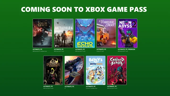Xbox Game Pass Additions: Battlefield 6, Forever Ago and More