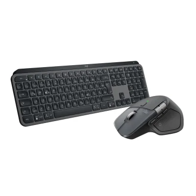 Logitech MX Master 4 Ergonomic Wireless Mouse + MX Keys S Wireless Keyboard - Graphite