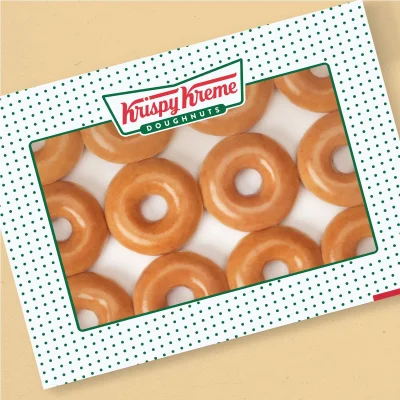 12 Krispy Kreme Original Glazed Doughnuts